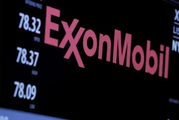 Exon Mobile logo on a screen