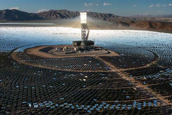 Field of solar panels